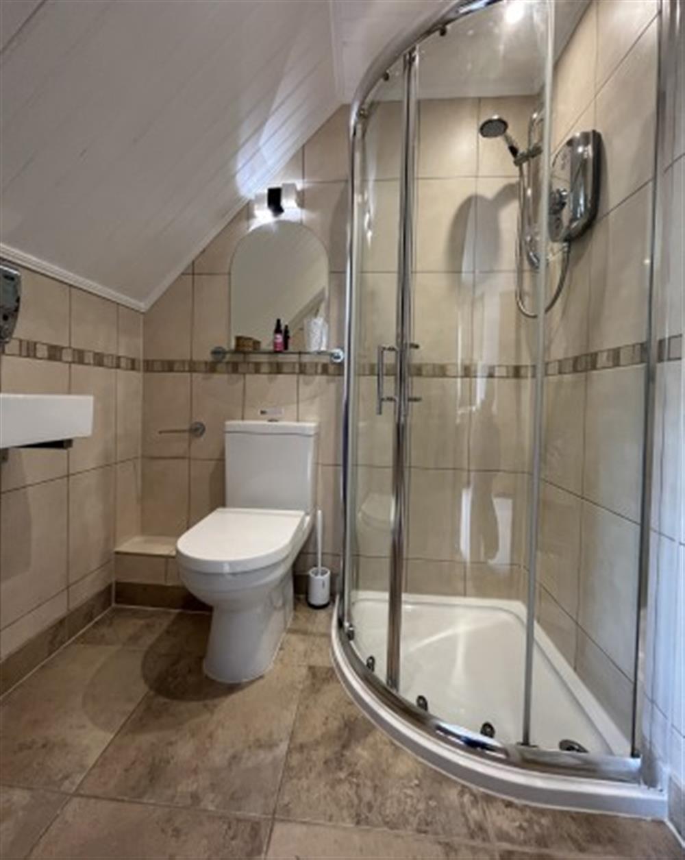 Shower Room at Duporth Lodge in St Austell