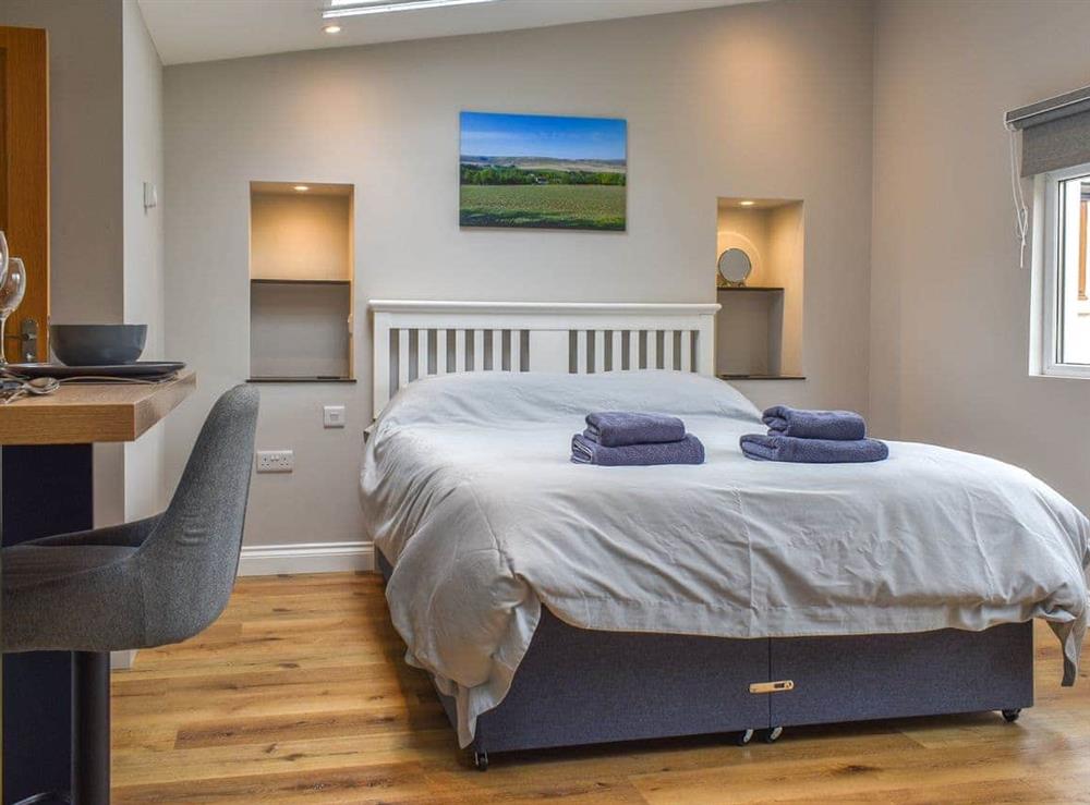 Double bedroom at Durcombe Water Annexe in Lynton, North Devon, England