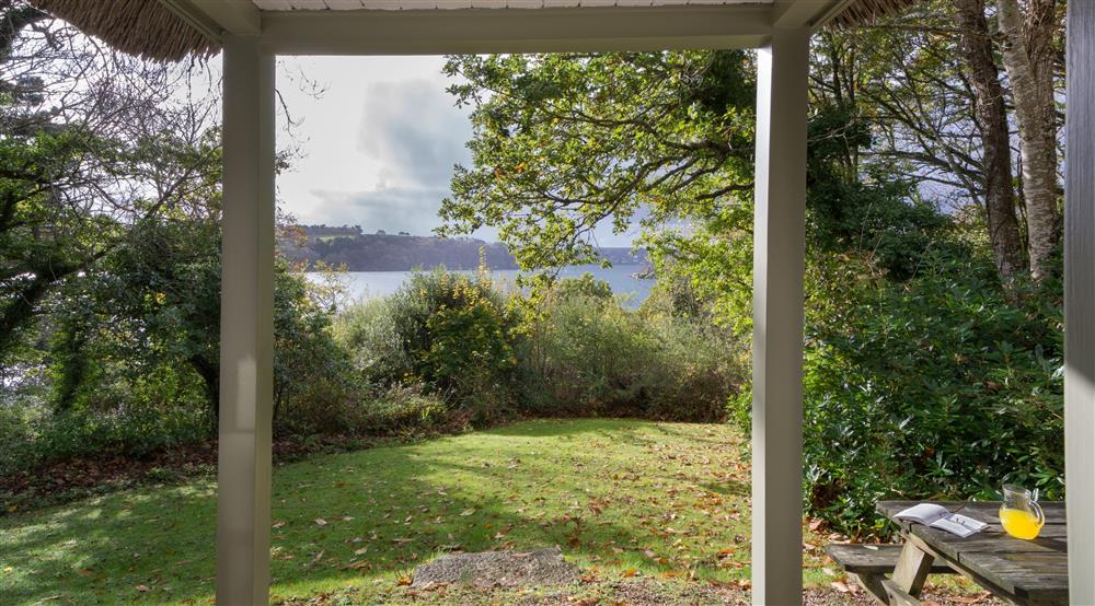 The view at Durgan Wood Cottage in Falmouth, Cornwall