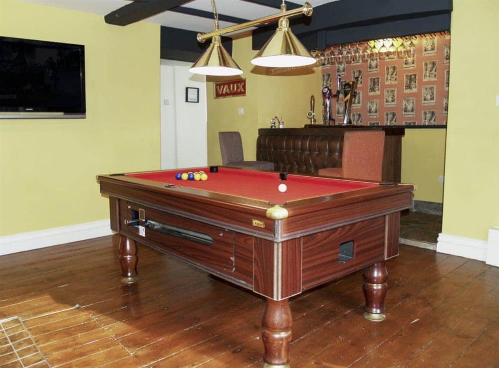 Useful games room and bar at Durham House in Sedgefield, near Durham, Cleveland
