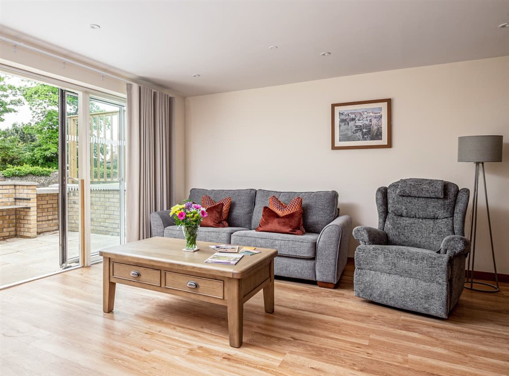 Living area at Durham Lodge in Lundin Links, Fife