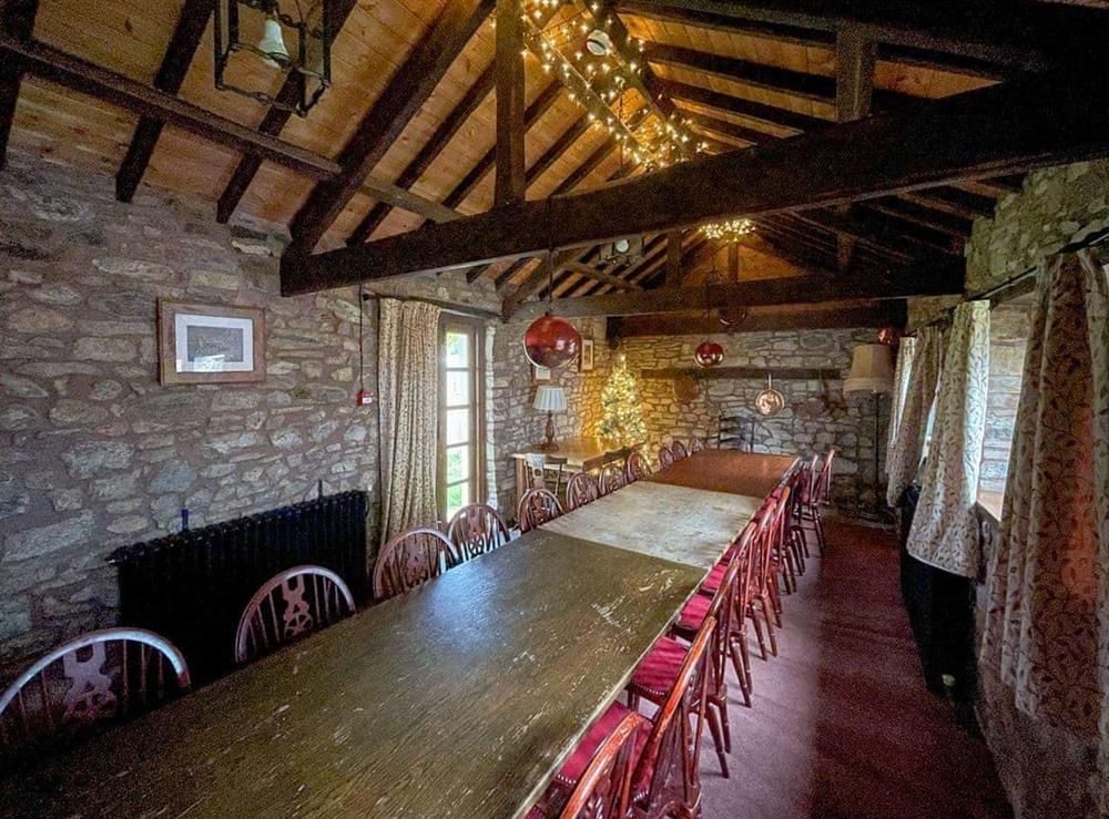 Dining room at Duvale Priory in Bampton, near Tiverton, Devon