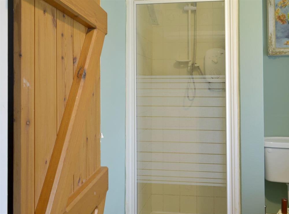 En-suite shower room at Duvale Priory in Bampton, near Tiverton, Devon