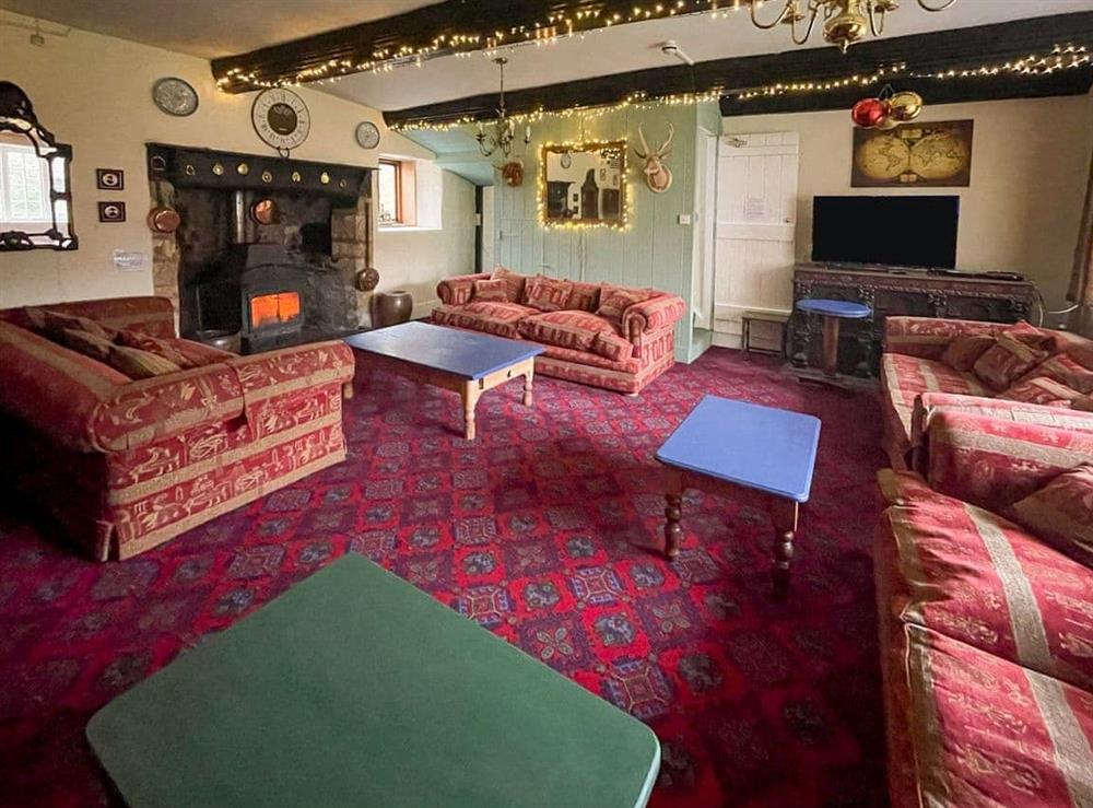Living room at Duvale Priory in Bampton, near Tiverton, Devon