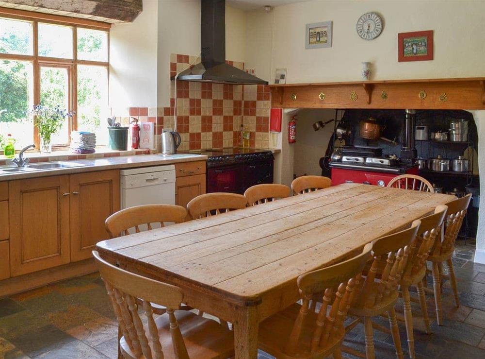Lovely traditional farmhouse style kitchen/diner at Duvale Priory in Bampton, near Tiverton, Devon