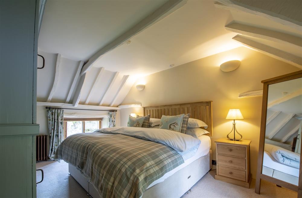 Bedroom with double aspect views at Duxey Cottage, Nr Masham, Ripon