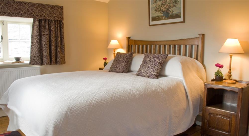 The double bedroom at Dyffryn Mymbyr Farm House in Betws Y Coed, Conwy