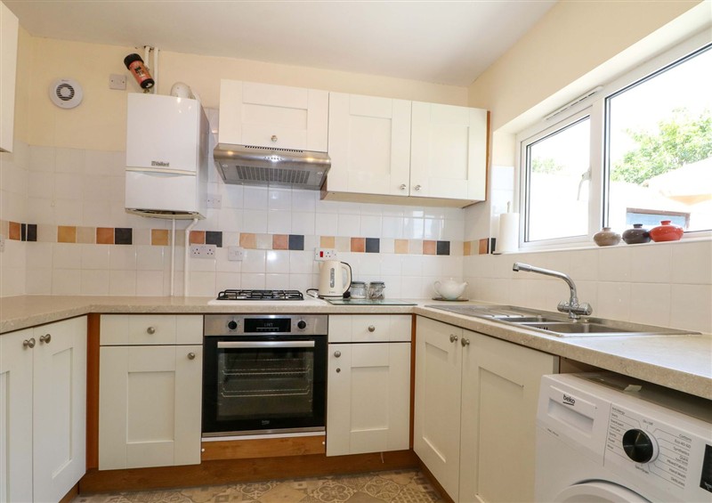This is the kitchen at Dymchurch Bungalow, Dymchurch