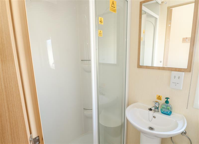 This is the bathroom at E10 Eagle Meadows, Hoburne Devon Bay Holiday Park near Paignton