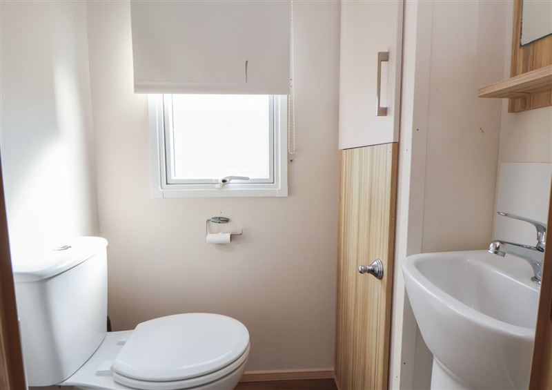 This is the bathroom at E10 Static Caravan, Kinmel Bay