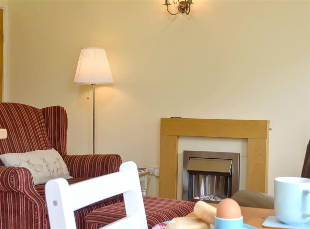 Living area with electric coal-effect fire (photo 2) at Eagles Cottage in Corston, near Malmesbury, Wiltshire