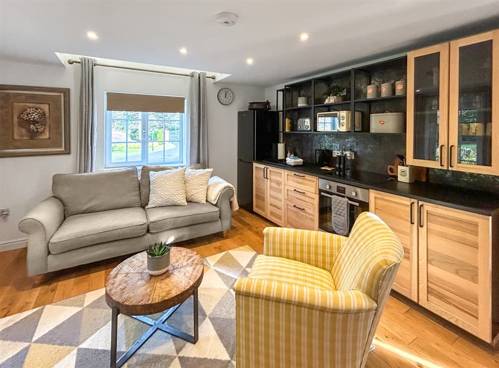 Living area at Eagles Nest in Guildford, Surrey