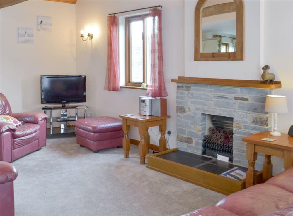 Welcoming living area at Eagles Nest in St Mellion, near Saltash, Cornwall