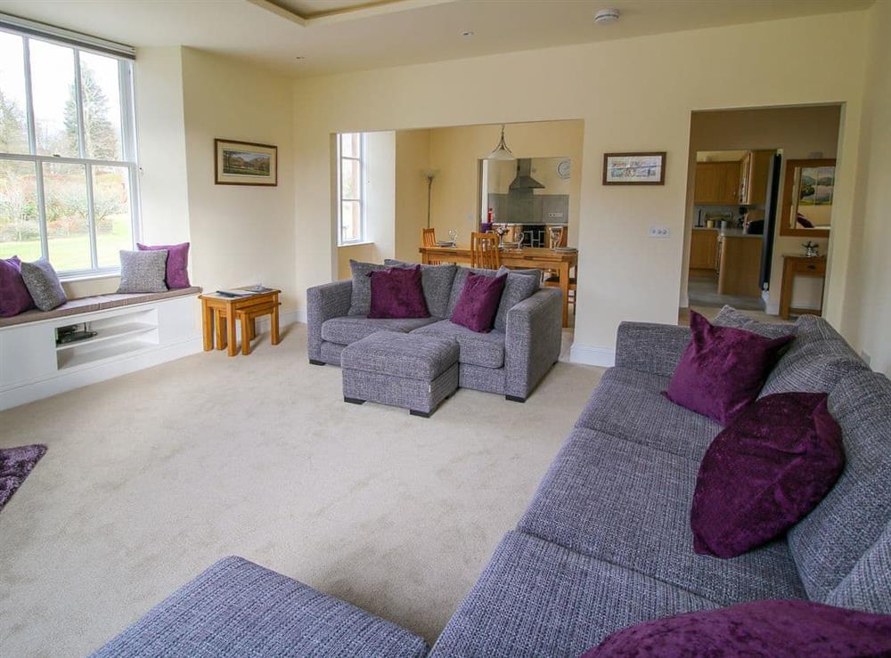 Beautifully presented open plan living space at Easedale Corner in Grasmere, near Ambleside, Cumbria