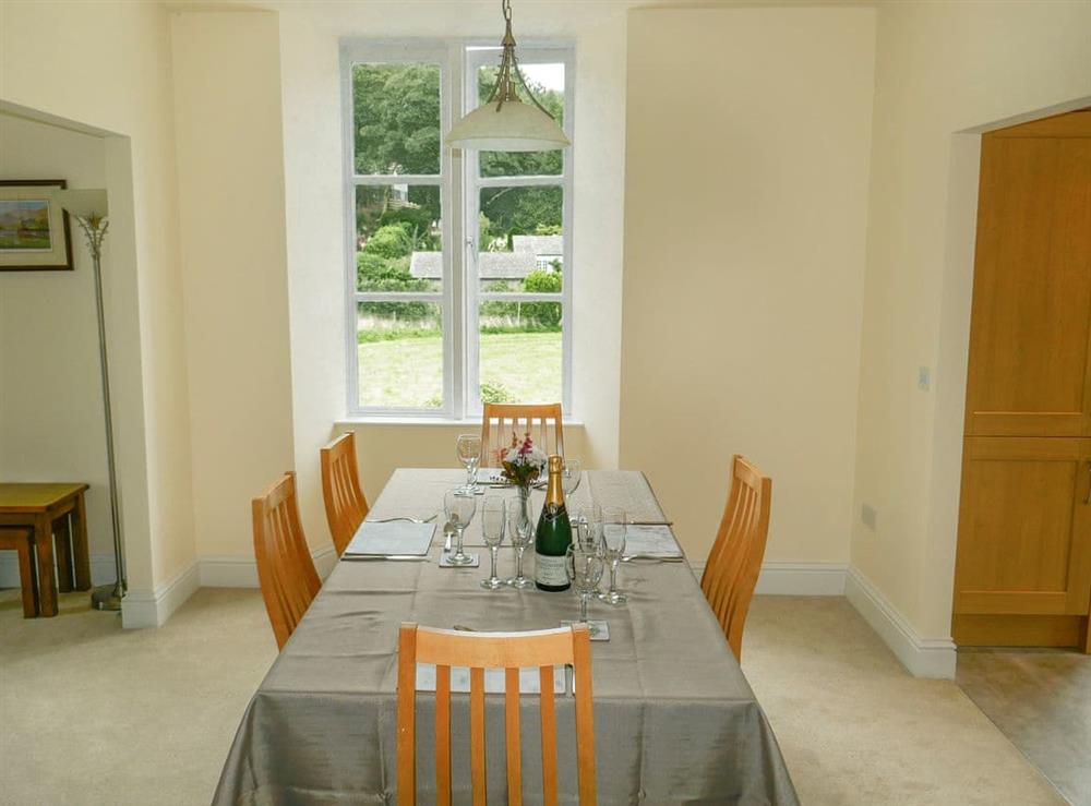 Inviting dining room at Easedale Corner in Grasmere, near Ambleside, Cumbria