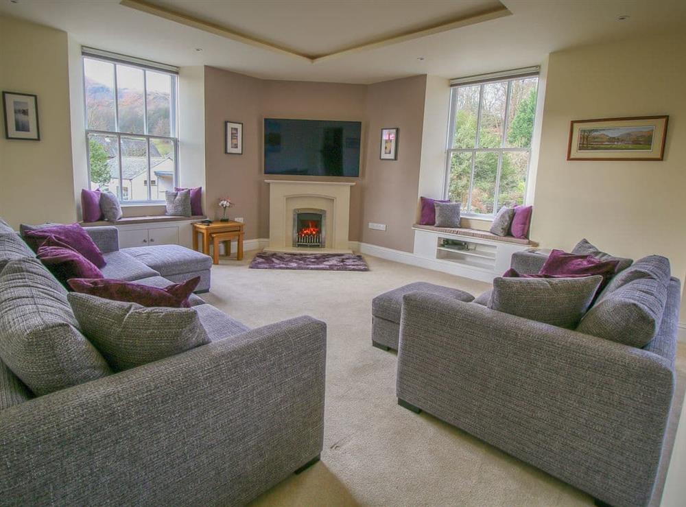 Light and airy living room at Easedale Corner in Grasmere, near Ambleside, Cumbria
