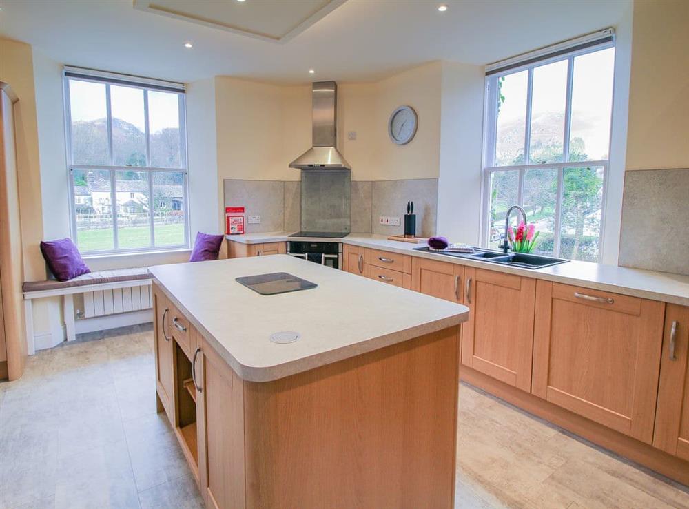 Modern fitted kitchen (photo 2) at Easedale Corner in Grasmere, near Ambleside, Cumbria