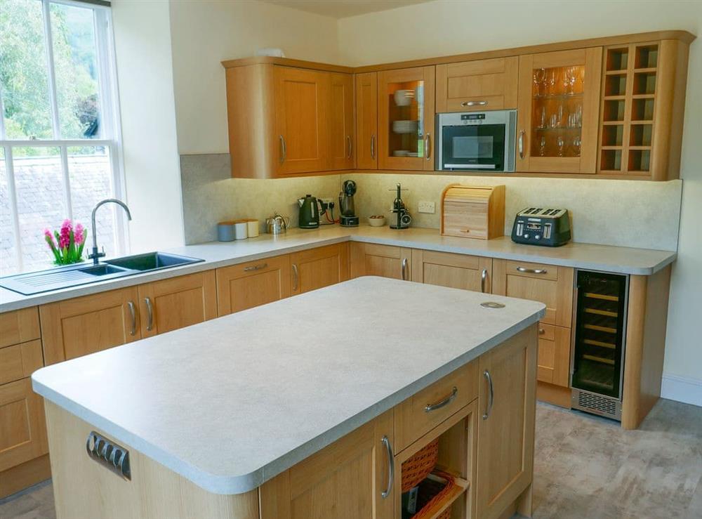 Modern fitted kitchen at Easedale Corner in Grasmere, near Ambleside, Cumbria