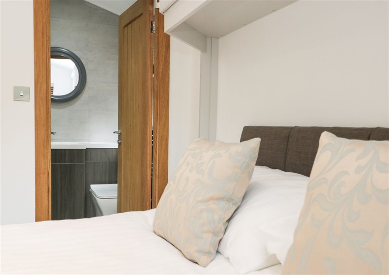 One of the bedrooms at Easedale Lodge, Waterside Wood 2