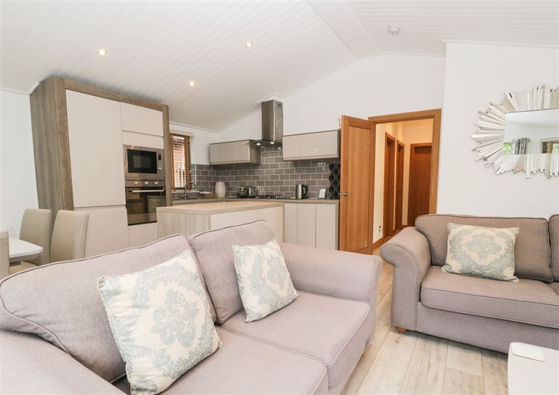 The living room at Easedale Lodge, Waterside Wood 2
