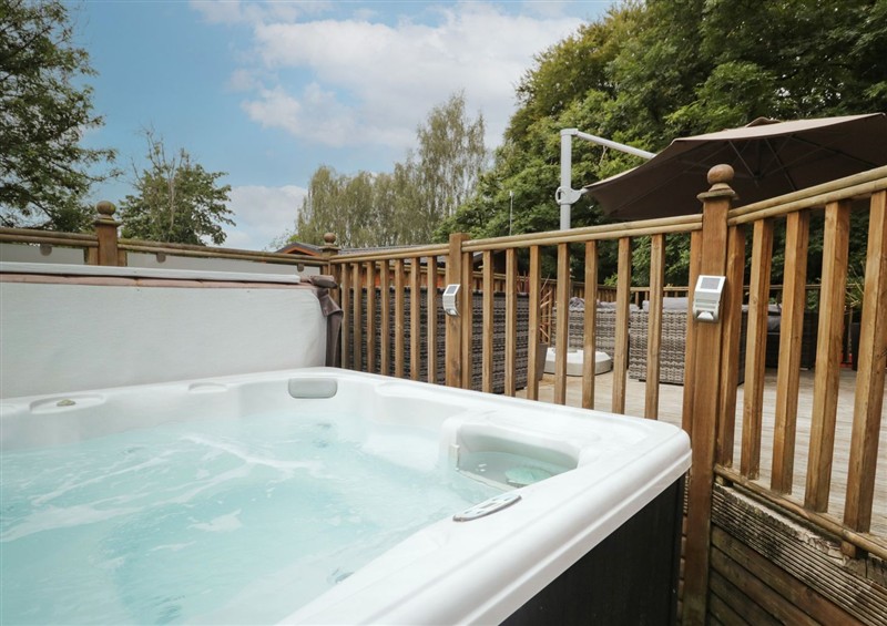 There is a hot tub at Easedale Lodge, Waterside Wood 2