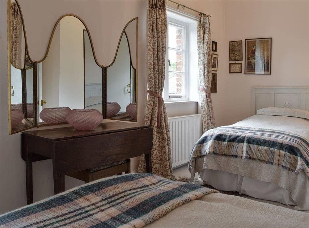 Twin bedroom at East Apartment in Tenbury Wells, Worcestershire