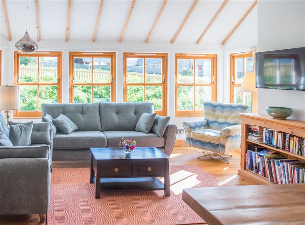 Living room at East Balnacraig in Banchory, Aberdeenshire