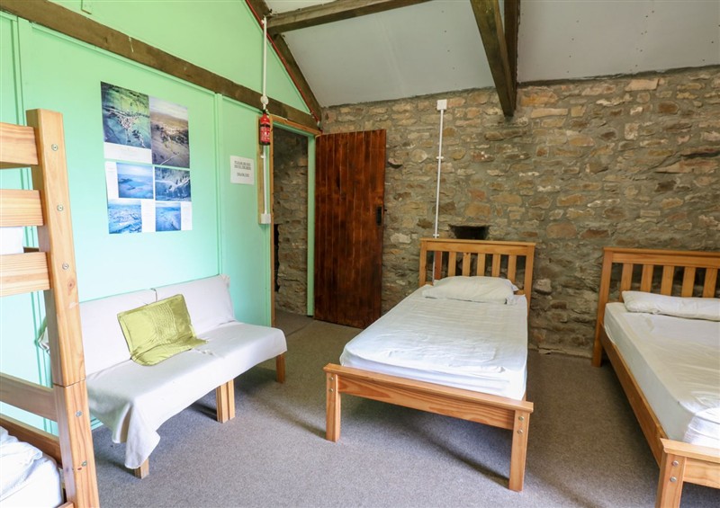 One of the 2 bedrooms at East Barn Bunkhouse, Reeth