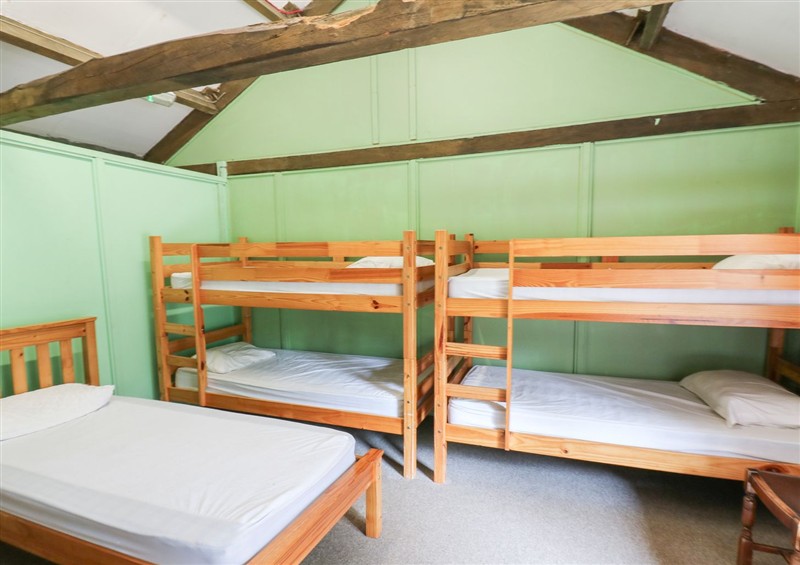 One of the bedrooms at East Barn Bunkhouse, Reeth
