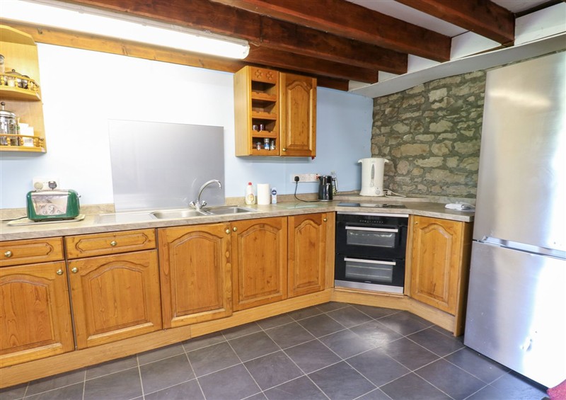 This is the kitchen at East Barn Bunkhouse, Reeth