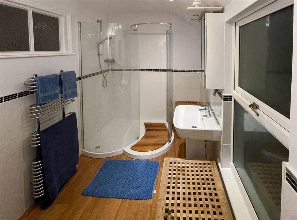 Shower room at East Beach Getaway in Littlehampton, West Sussex