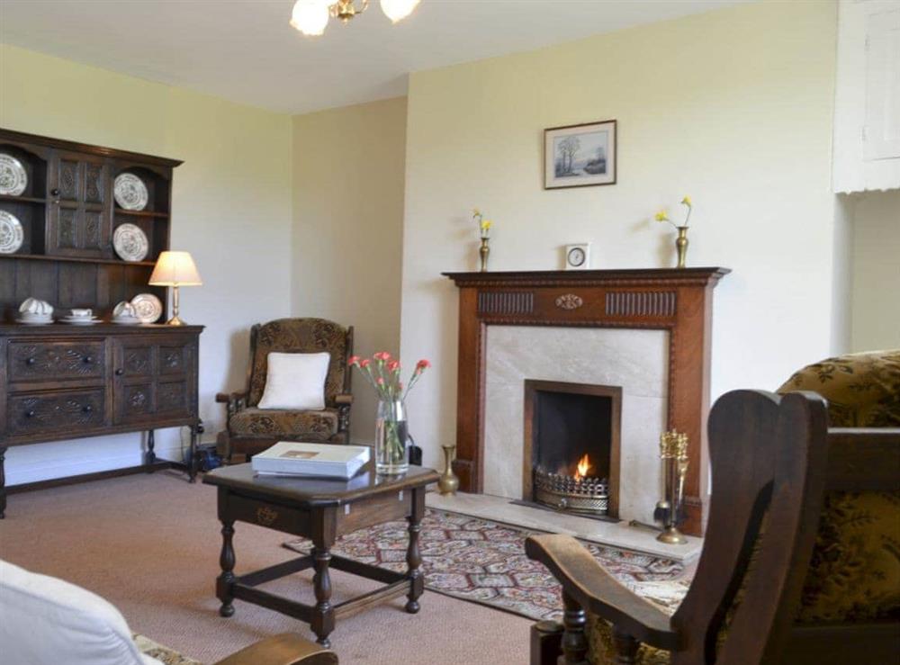 Traditional and warm living room at East Bridge End Farm in Frosterley, near Stanhope, Durham