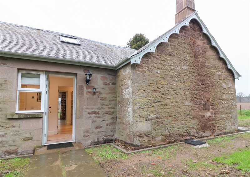 Outside East Camno Farm Cottage at East Camno Farm Cottage, Meigle