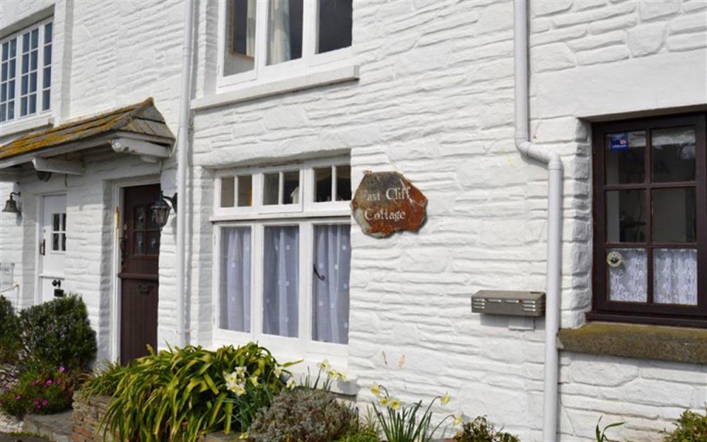 The exterior of the cottage at East Cliff in Polperro