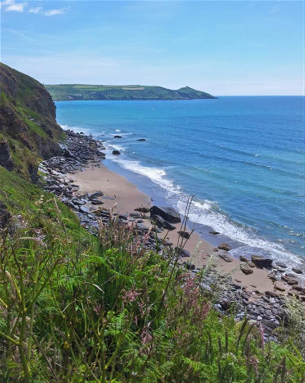 Whitsand Bay along the South coast of Cornwall at East Cliff in Polperro