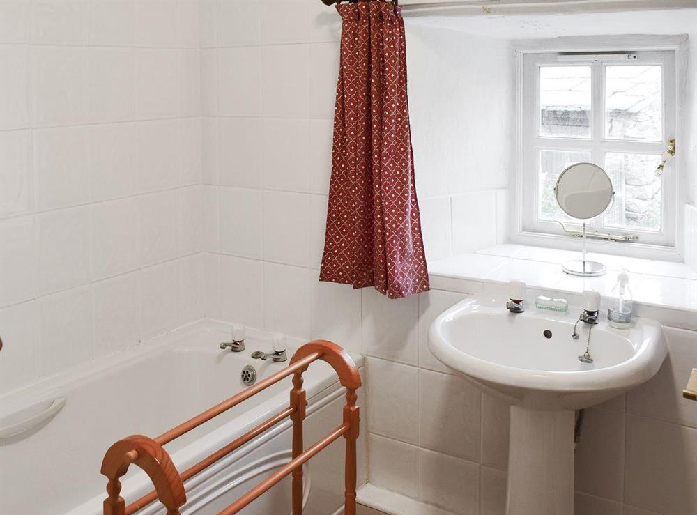 Bathroom at East Cottage in Booze, near Reeth, North Yorkshire