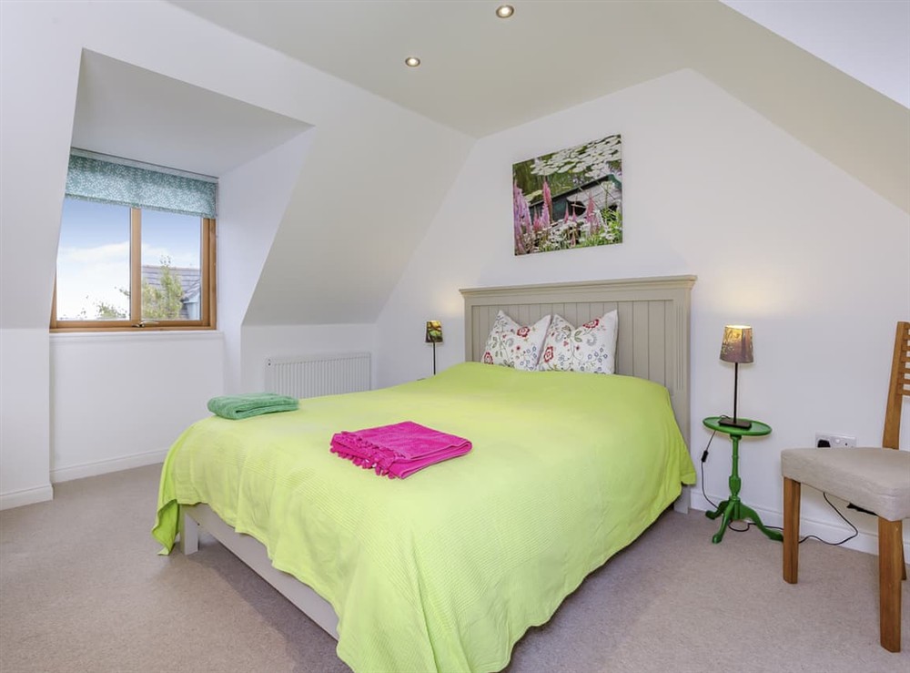 Double bedroom at East Cottage in Cawdor, Morayshire