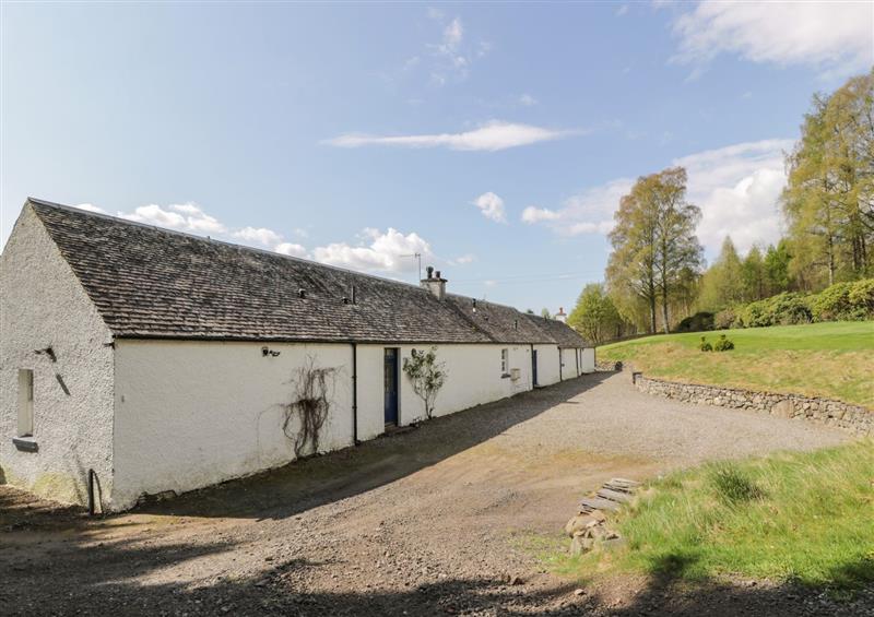 The setting around East Cottage at East Cottage, Fordie near Comrie