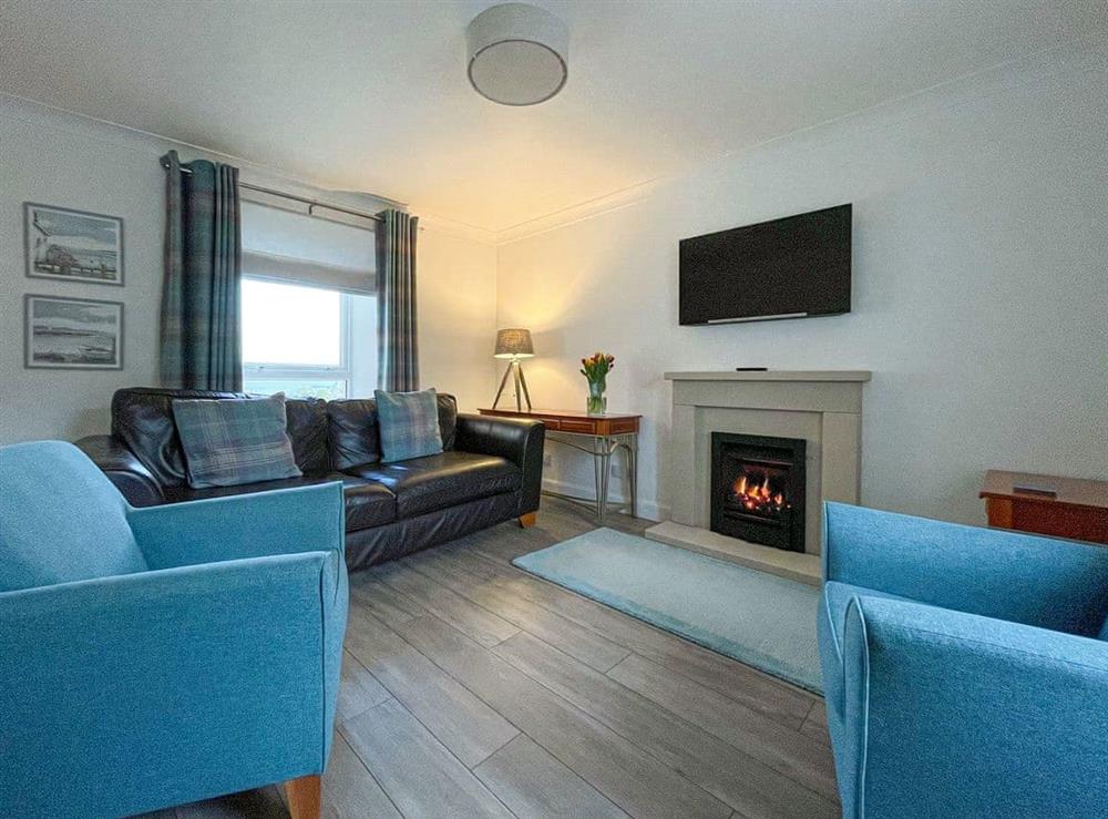 Living area at East Cottage in Sandwick, Outer Hebrides, Isle Of Lewis