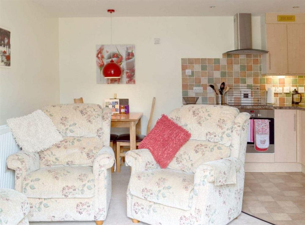 Cosy open plan living space at Fig Cottage, 