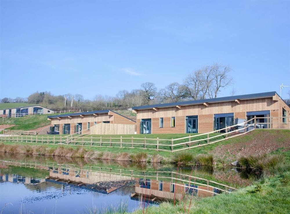 Setting at East Dunster Deer Farm – Kingfisher Lodge in Cadeleigh, Devon