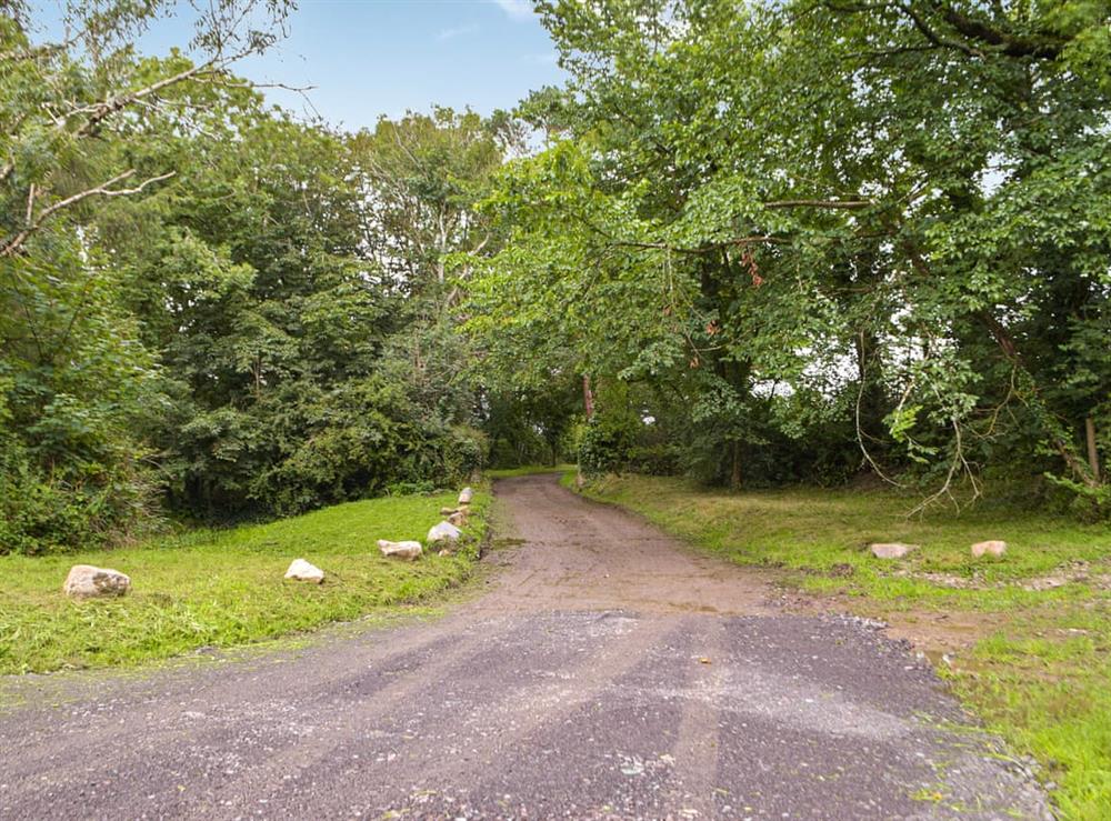 Driveway at East Dunston Farmhouse in Pelcomb, near Haverfordwest, Dyfed
