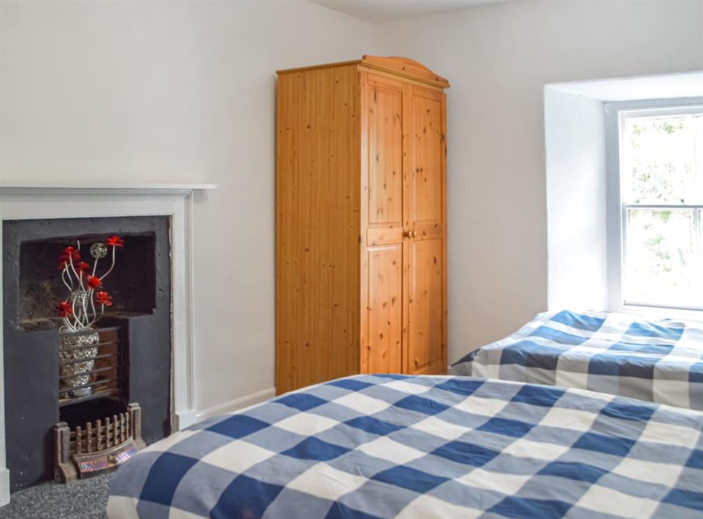 Twin bedroom at East Dunston Farmhouse in Pelcomb, near Haverfordwest, Dyfed