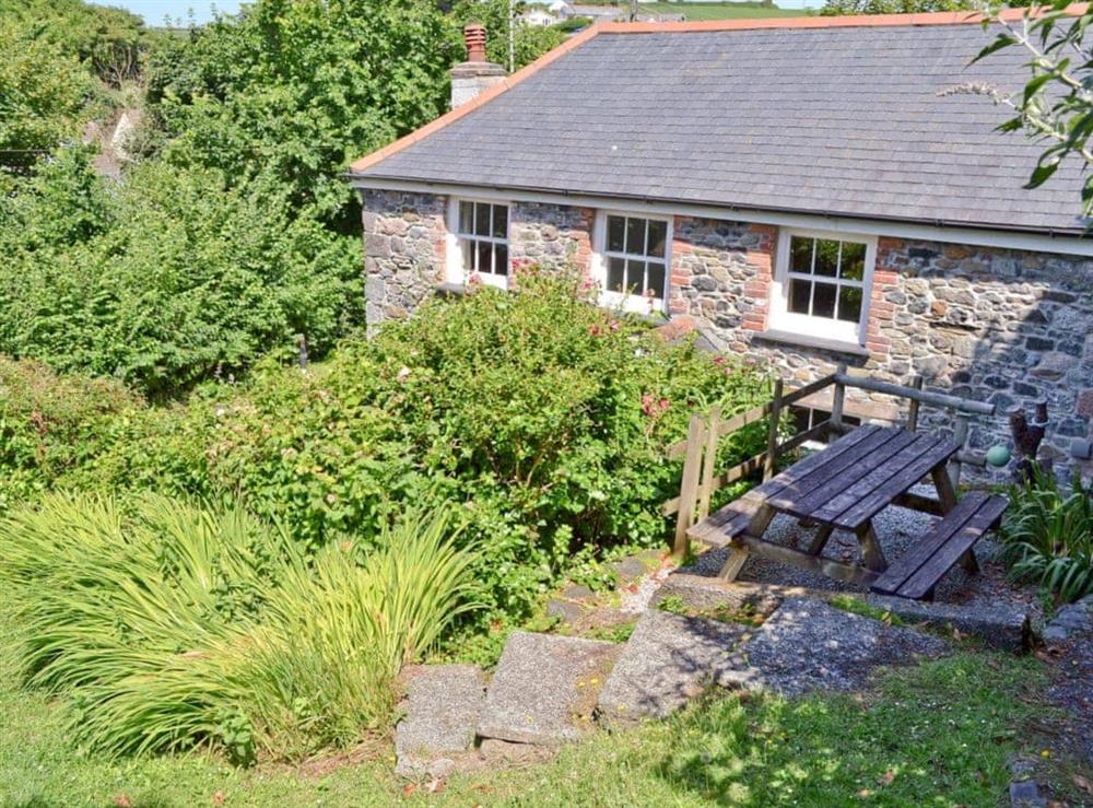 Garden at East End Cottage in Porthallow , Cornwall