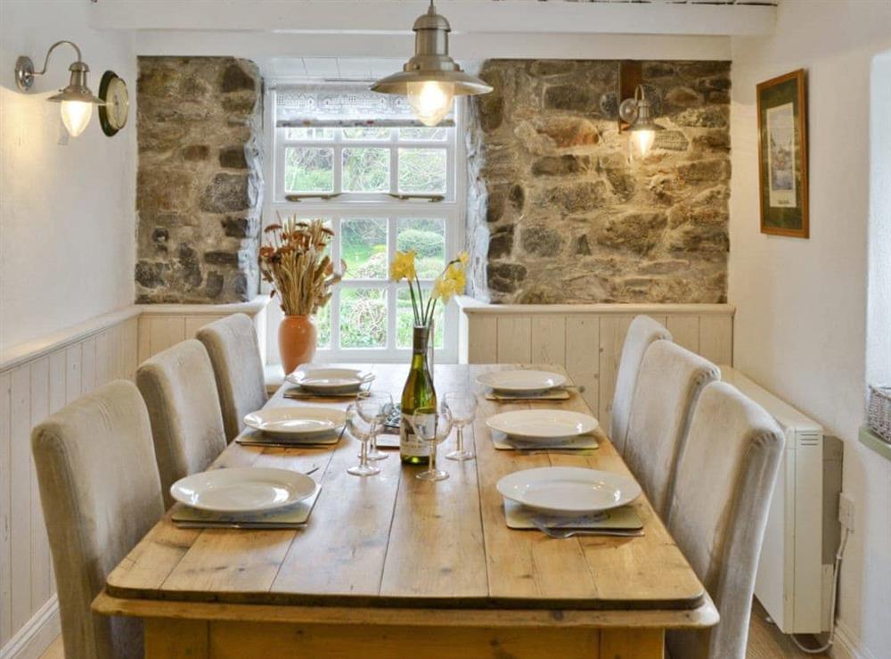 Kitchen/diner at East End Cottage in Porthallow , Cornwall