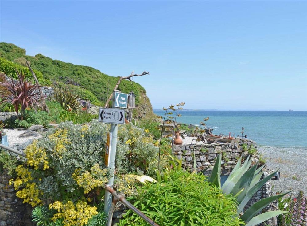 Porthallow beach at East End Cottage in Porthallow , Cornwall