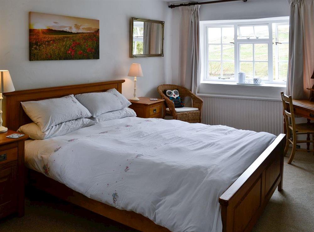 Double bedroom at East House Farm in Beckermonds, near Kettlewell, Yorkshire, North Yorkshire