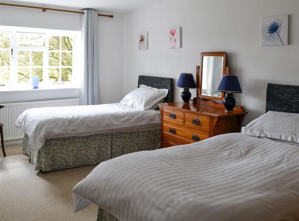 Twin bedroom at East House Farm in Beckermonds, near Kettlewell, Yorkshire, North Yorkshire