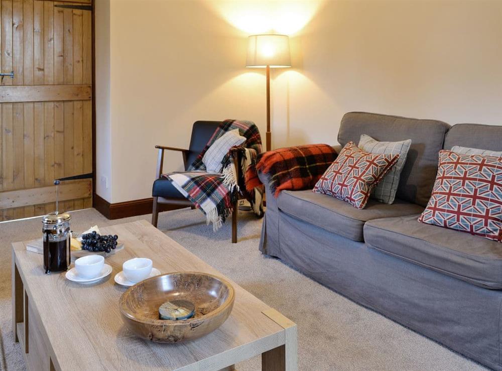 Comfortable seating within living area at East Lodge in Islesteps, near Dumfries, Dumfriesshire
