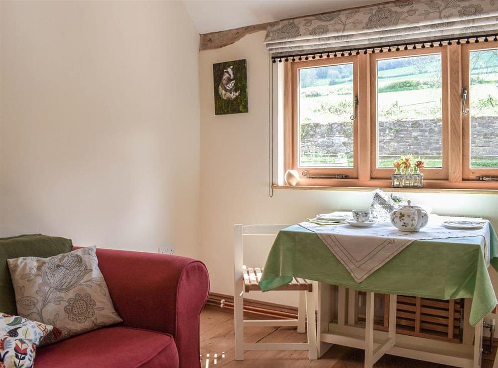 Living area at East View Farm : Badgers Den in Westbrook, Herefordshire